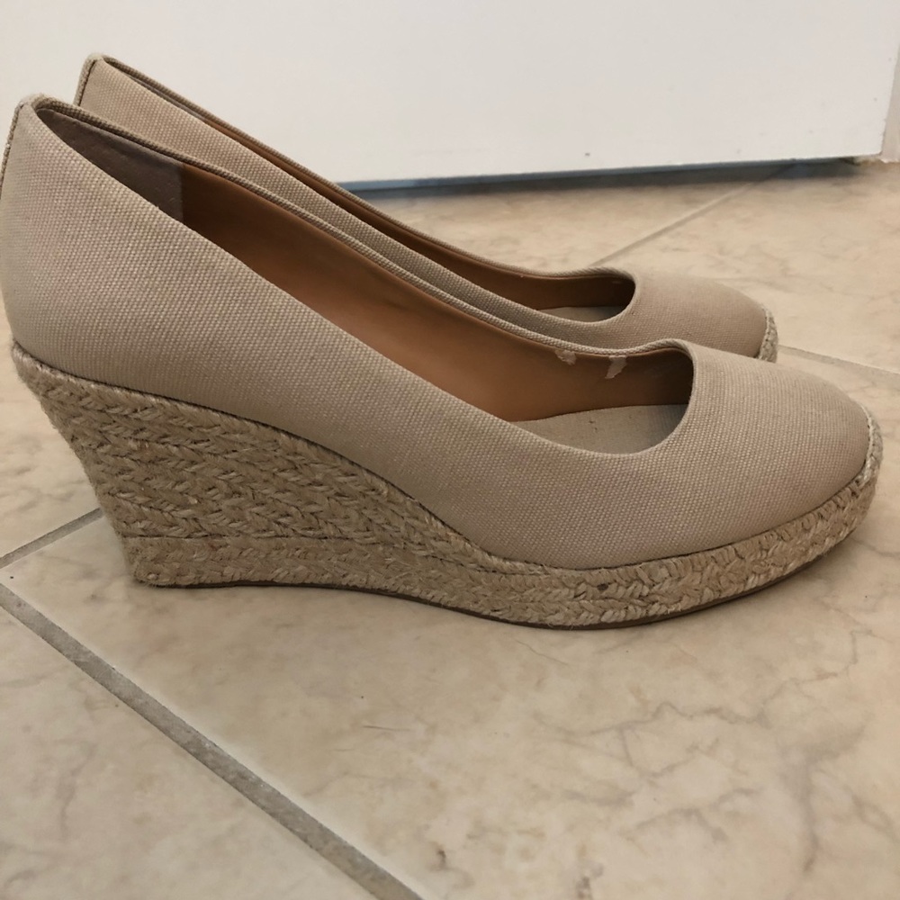J Crew Espadrilles 8.5 tan